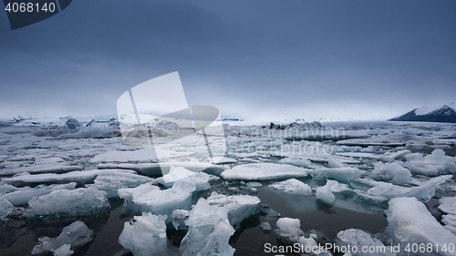 Image of Icebergs at glacier lagoon 