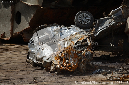 Image of Smashed car