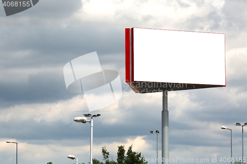 Image of Blank Billboard Column