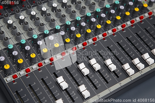 Image of Audio Mixer Board