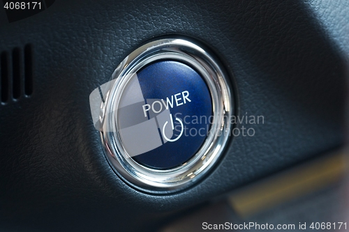 Image of Power button of a car