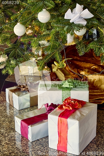 Image of Christmas Tree And Presents