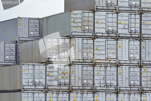 Image of Stacked Refigerated Containers