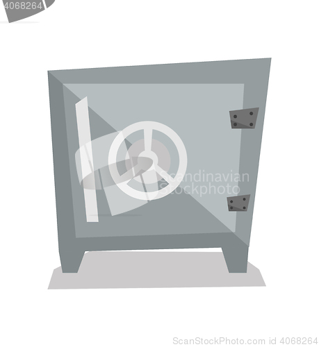 Image of Steel bank safe vector illustration.