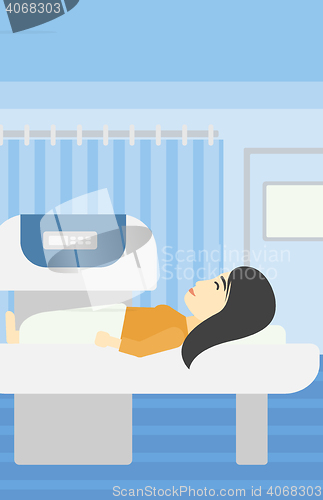 Image of Magnetic resonance imaging vector illustration.