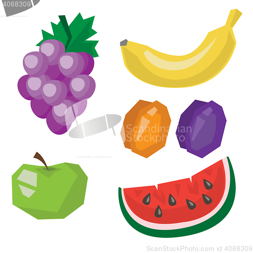 Image of Fruit products vector illustration.