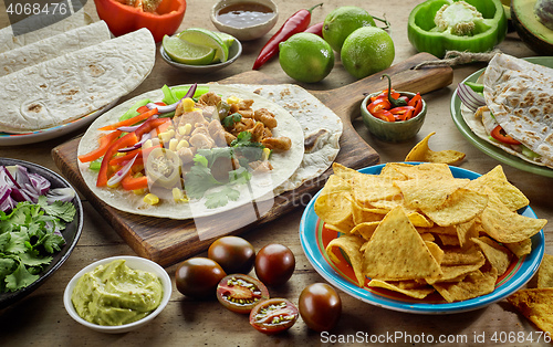 Image of various Mexican food ingredients