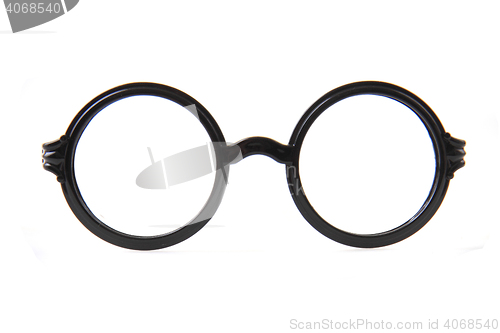 Image of circle glasses isolated