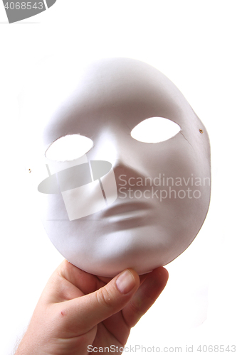 Image of white carnival mask