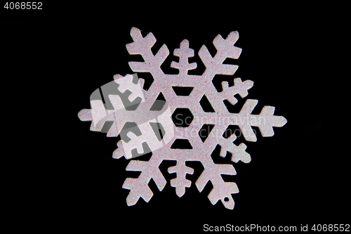 Image of white christmas snowflake
