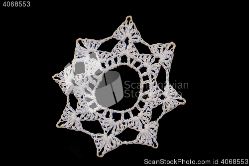 Image of white christmas snowflake