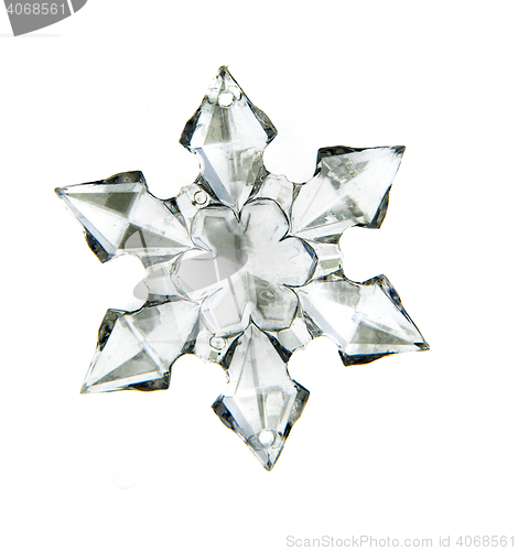 Image of nice snowflake isolated