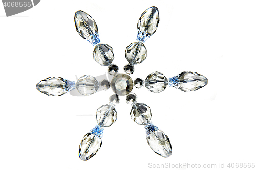 Image of nice snowflake isolated