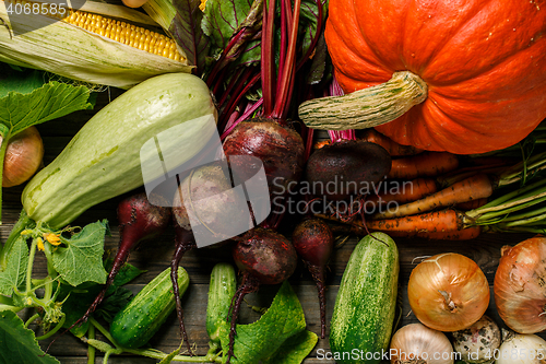 Image of Different raw vegetables