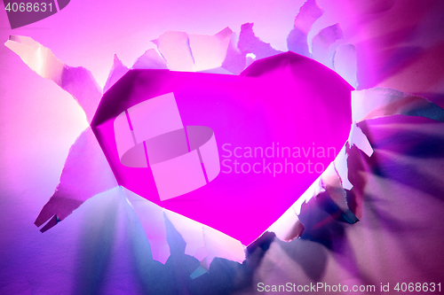 Image of valentine violet heart