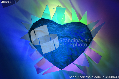 Image of valentine blue heart