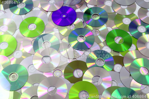 Image of CD and DVD as background