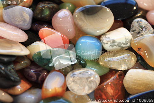 Image of natural color gems background 