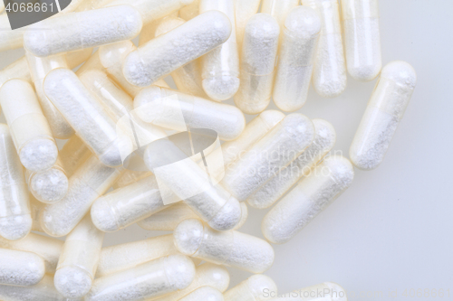 Image of different pills background