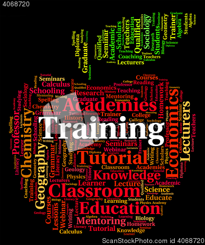 Image of Training Word Shows Words Lessons And Education