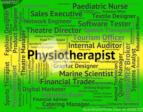 Image of Physiotherapist Job Indicates Physiotherapy Career And Recruitme