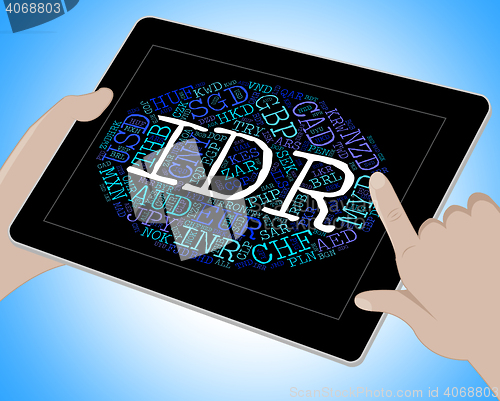 Image of Idr Currency Indicates Exchange Rate And Coin