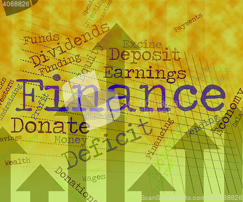 Image of Finance Word Represents Financial Trading And Commerce