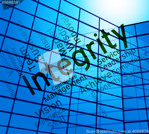 Image of Integrity Words Shows Virtue Text And Honesty