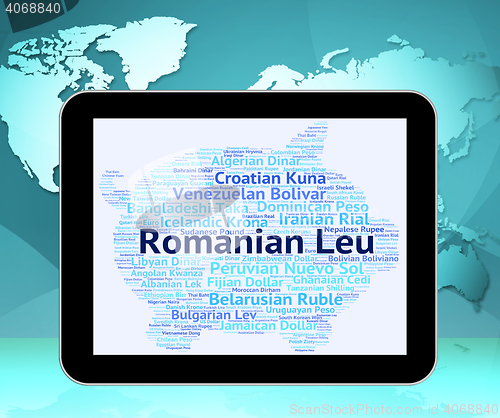 Image of Romanian Leu Represents Foreign Currency And Banknotes