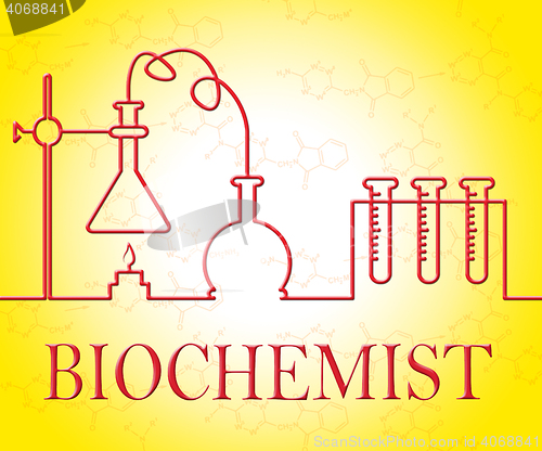 Image of Biochemist Research Means Equipment Studies And Experiment