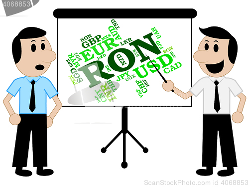 Image of Ron Currency Shows Forex Trading And Currencies