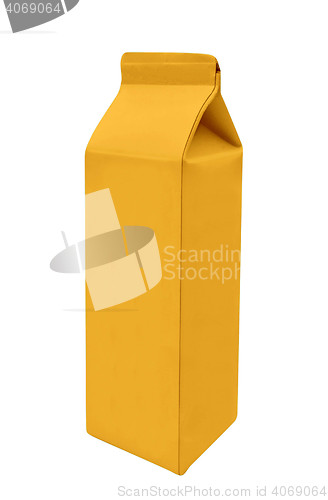 Image of Package of milk isolated