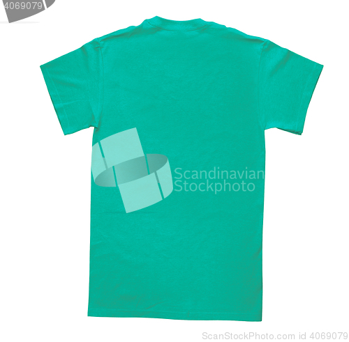 Image of Green t-shirt isolated 