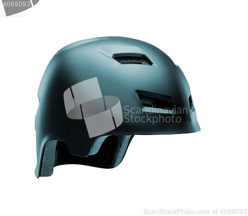 Image of helmet for byciclist isolated 