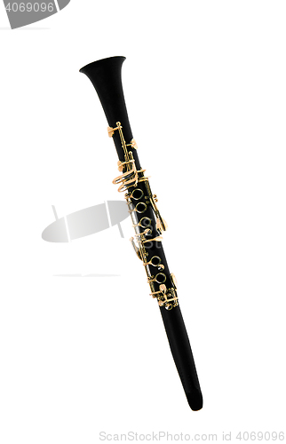 Image of Clarinet Isolated On White 