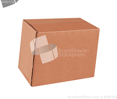 Image of Cardboard box on white background