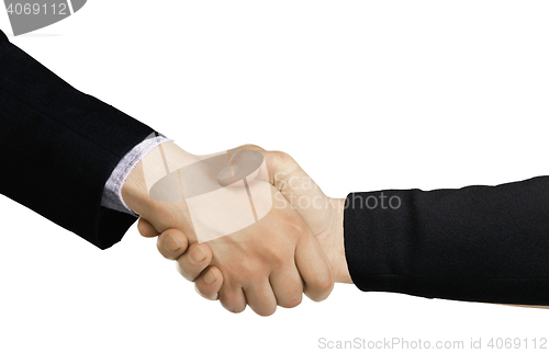 Image of Businessmen shaking hands