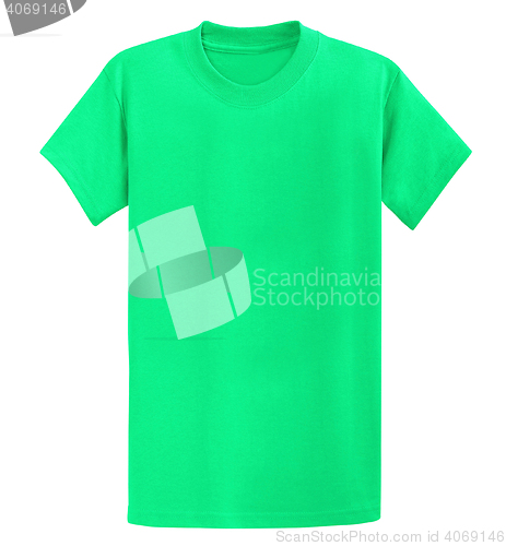 Image of Green t-shirt isolated 