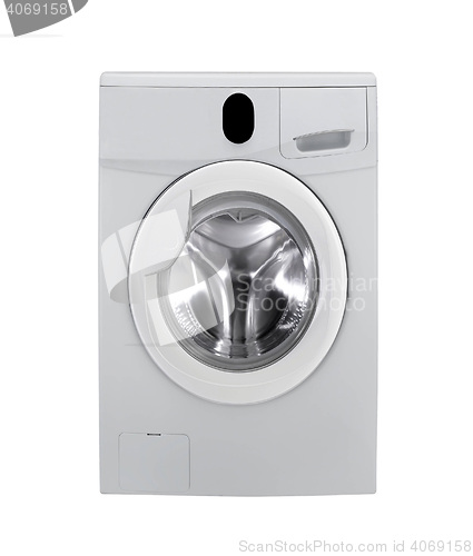 Image of washing machine on white background