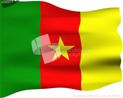 Image of 3D Flag of Cameroon