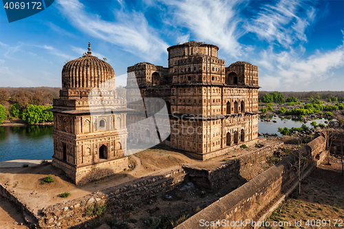 Image of Royal cenotaphs of Orchha, India