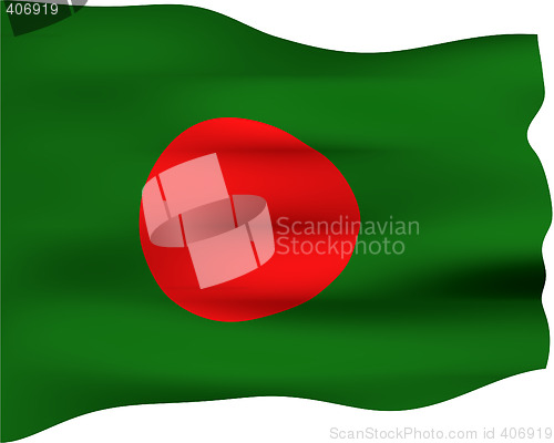 Image of 3D Flag of Bangladesh