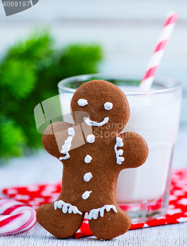 Image of cookies with milk