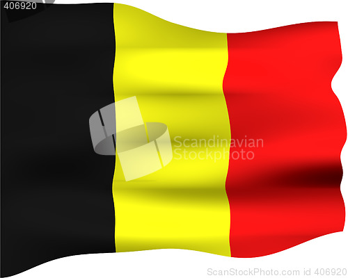 Image of 3D Flag of Belgium