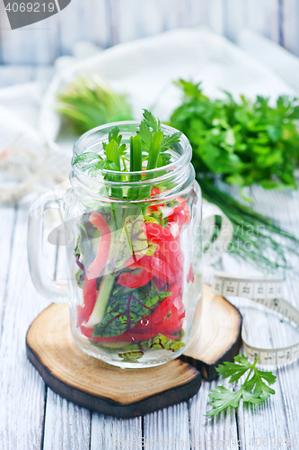 Image of fresh vegetable salad