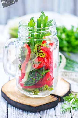 Image of fresh vegetable salad