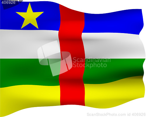 Image of 3D Flag of Central African Republic