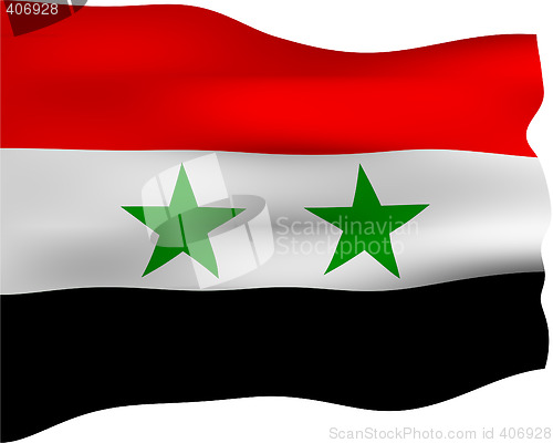 Image of 3D Flag of Syria