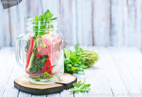 Image of fresh vegetable salad