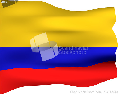 Image of 3D Flag of Colombia